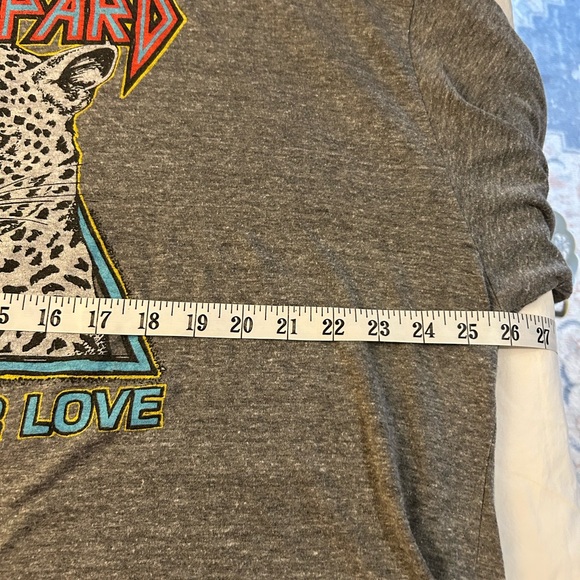 DAYDREAMER Def Leopard Long Sleeve Tee‎ Top Grey XL - Picture 7 of 9
